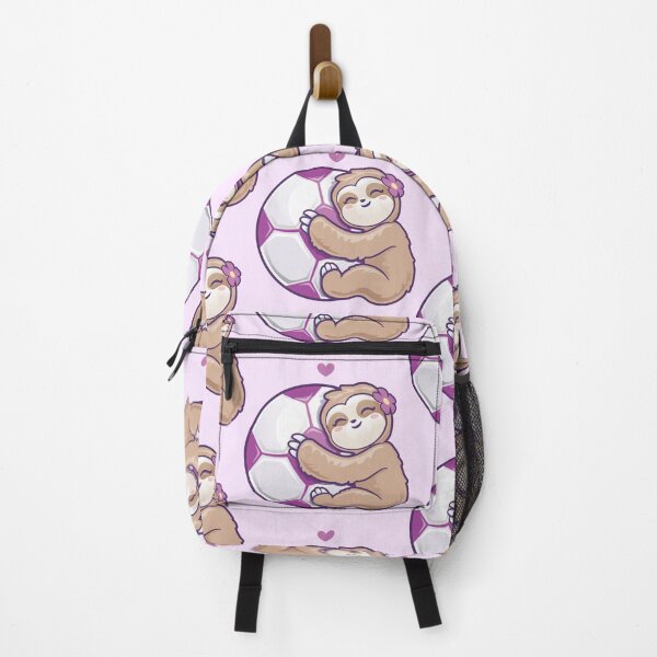 Item preview, Girls Soccer Cute Sloth Loves Football Purple designed and sold by pablomendoza.