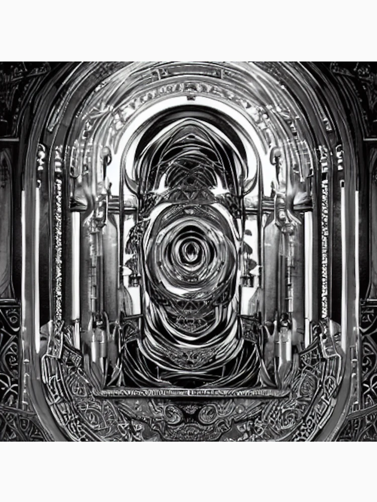Aperçu 6 sur 6. Sweat à capuche épais avec l'œuvre Gray Archway créée et vendue par Sub-Ruminations.