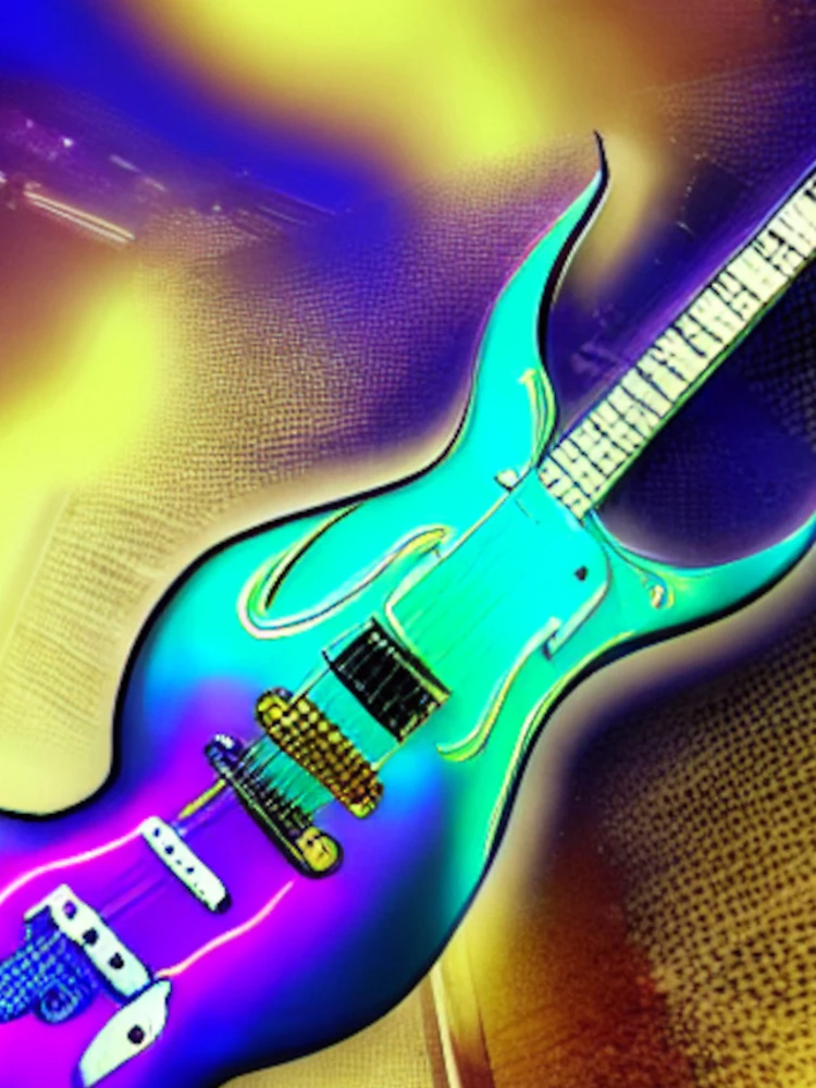 Aperçu 5 sur 5. Coque iPhone avec l'œuvre Melting Guitar créée et vendue par Sub-Ruminations.
