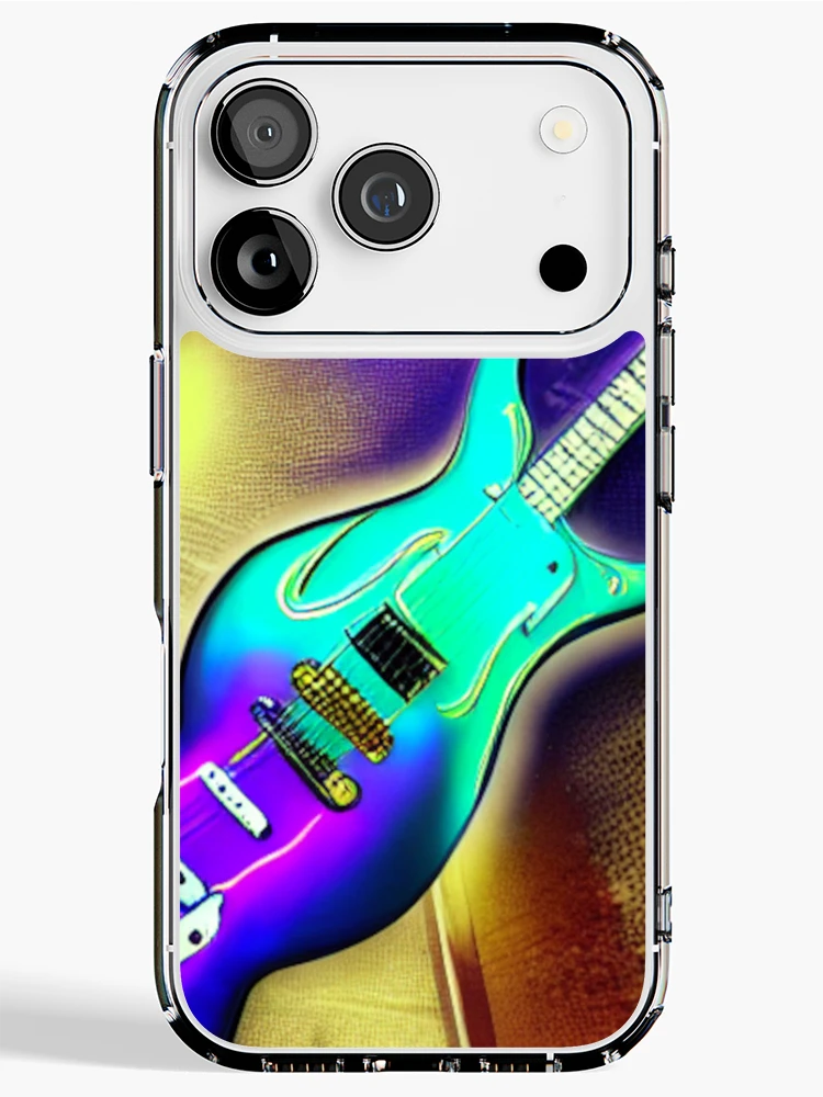Aperçu 1 sur 5. Coque iPhone avec l'œuvre Melting Guitar créée et vendue par Sub-Ruminations.