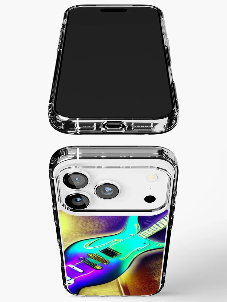 Aperçu 3 sur 5. Coque iPhone avec l'œuvre Melting Guitar créée et vendue par Sub-Ruminations.