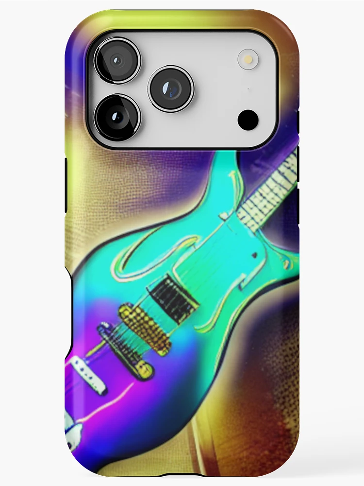 Aperçu 1 sur 4. Coque iPhone avec l'œuvre Melting Guitar créée et vendue par Sub-Ruminations.
