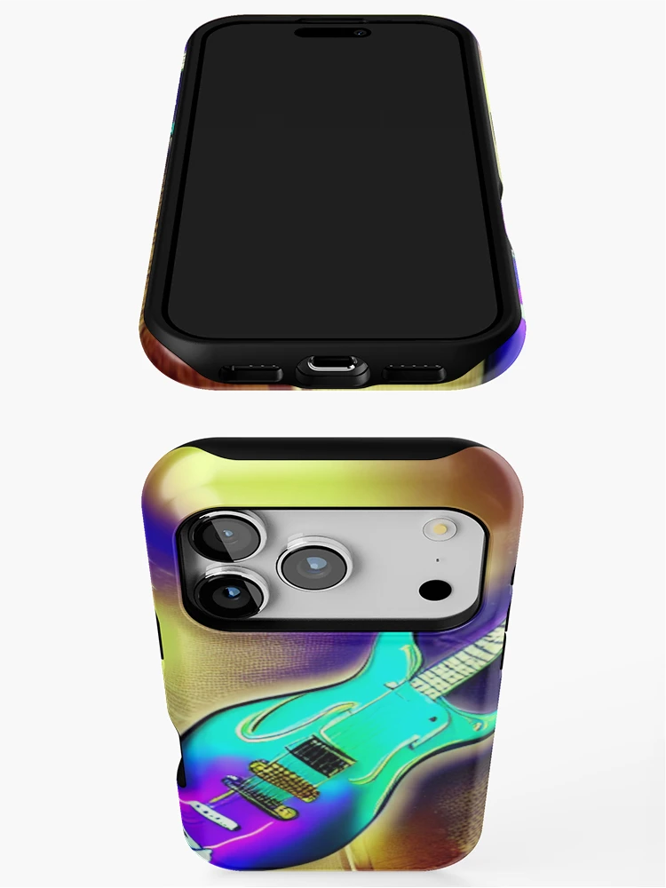 Aperçu 3 sur 4. Coque iPhone avec l'œuvre Melting Guitar créée et vendue par Sub-Ruminations.