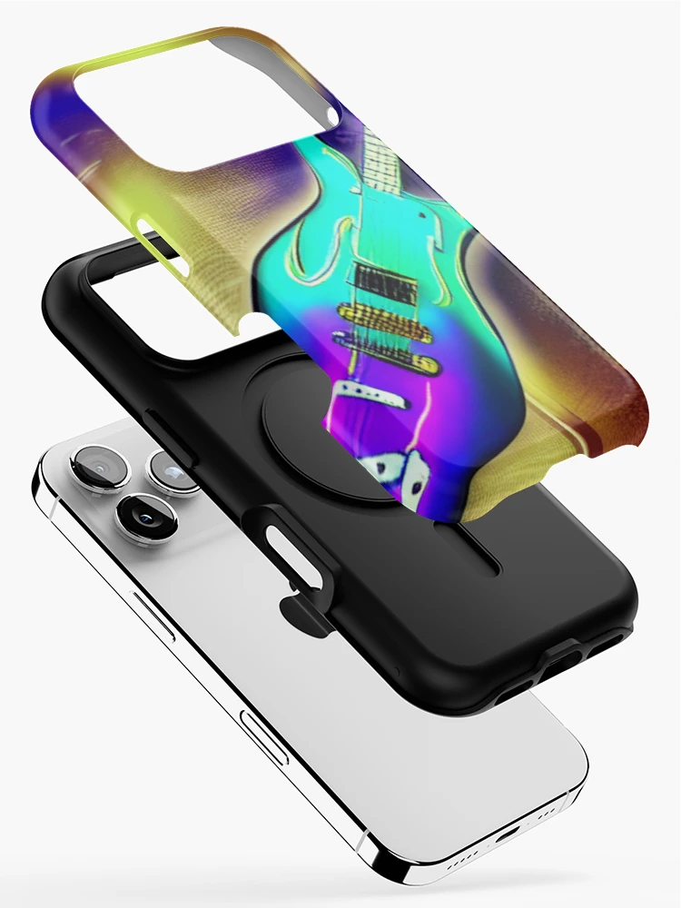 Aperçu 2 sur 4. Coque iPhone avec l'œuvre Melting Guitar créée et vendue par Sub-Ruminations.