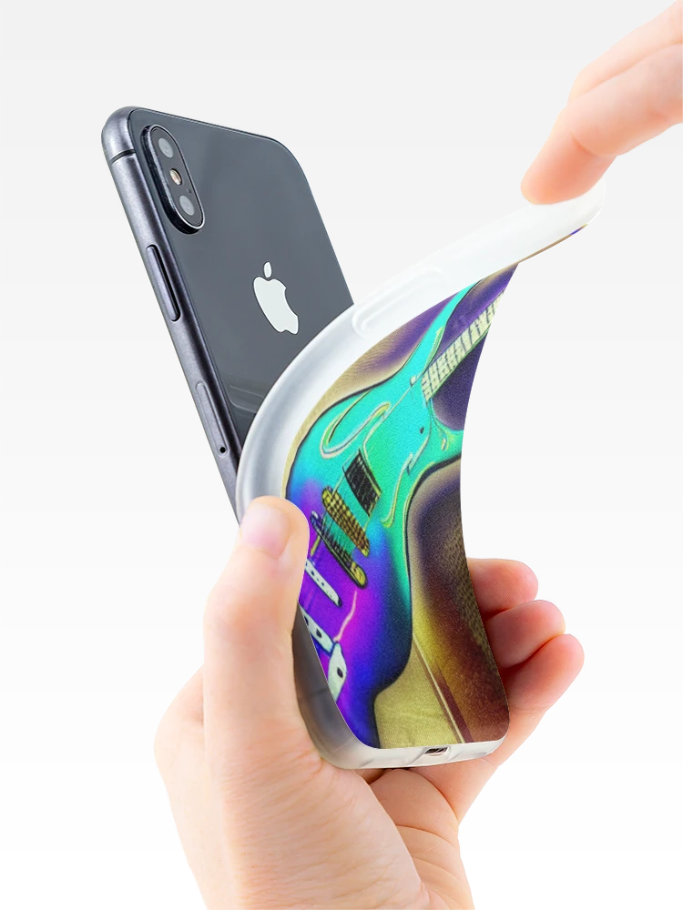 Aperçu 4 sur 5. Coque iPhone avec l'œuvre Melting Guitar créée et vendue par Sub-Ruminations.