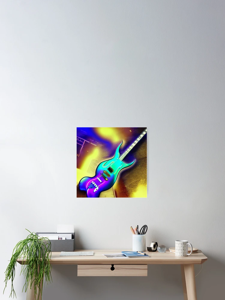 Thumbnail 2 von 3, Poster, Melting Guitar designt und verkauft von Sub-Ruminations.