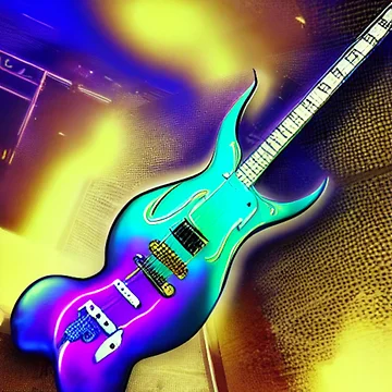 Imagen de la obra Melting Guitar de Sub-Ruminations