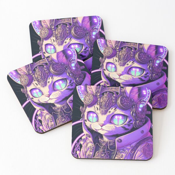 Item preview, cute cat ( cyberpunk future ) designed and sold by jjcat13.