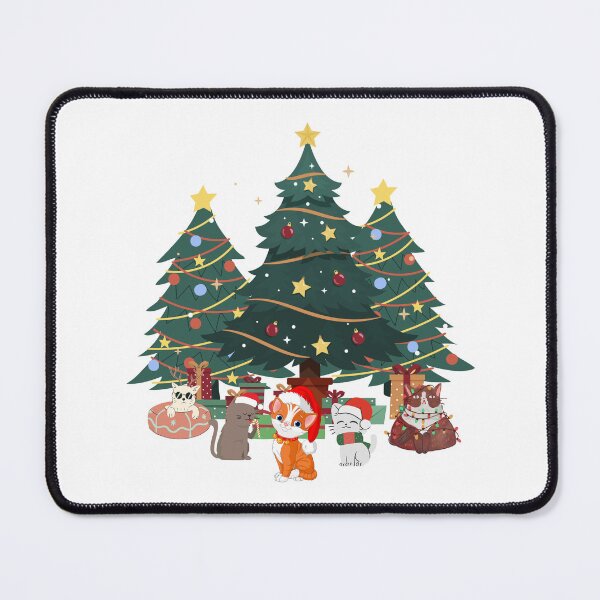 Item preview, Cat Christmas Led Lights Xmas Tree kitten in Santa hat funny gift designed and sold by med-sp-shop5.