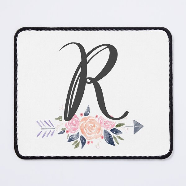 Item preview, Letter R Monogram Watercolor Roses designed and sold by MandyRosko.
