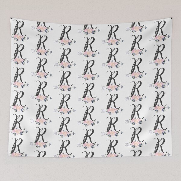 Item preview, Letter R Monogram Watercolor Roses designed and sold by MandyRosko.