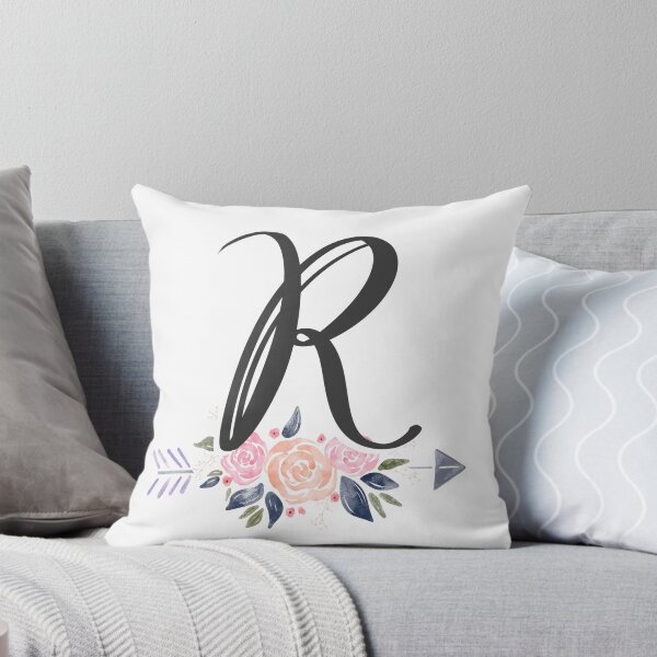Item preview, Letter R Monogram Watercolor Roses designed and sold by MandyRosko.