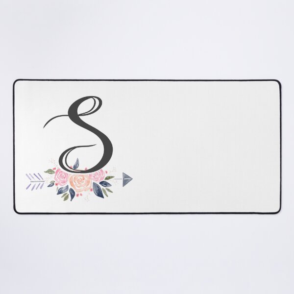 Item preview, Letter S Monogram Watercolor Roses designed and sold by MandyRosko.