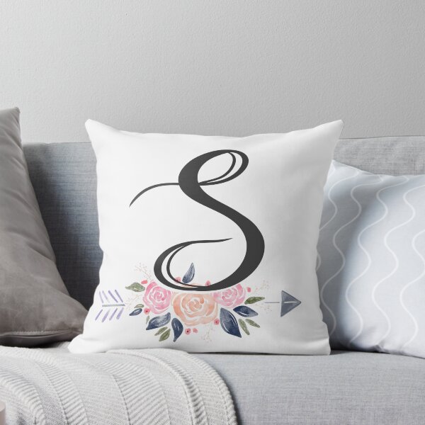 Item preview, Letter S Monogram Watercolor Roses designed and sold by MandyRosko.