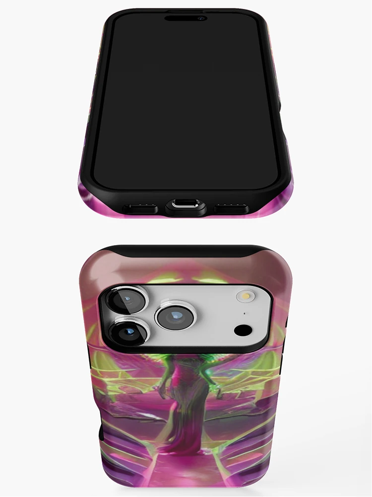 Imagen 3 de 4, Funda de iPhone con la obra Pink Crystal Realm, diseñada y vendida por Sub-Ruminations.
