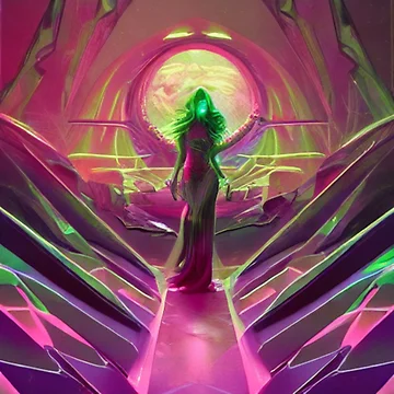Imagen de la obra Pink Crystal Realm de Sub-Ruminations
