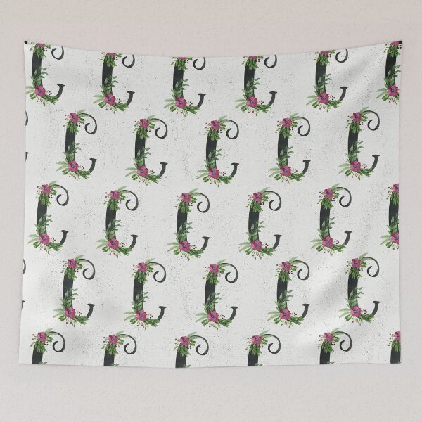 Item preview, Monogram C with Floral Wreath designed and sold by helga-wigandt.