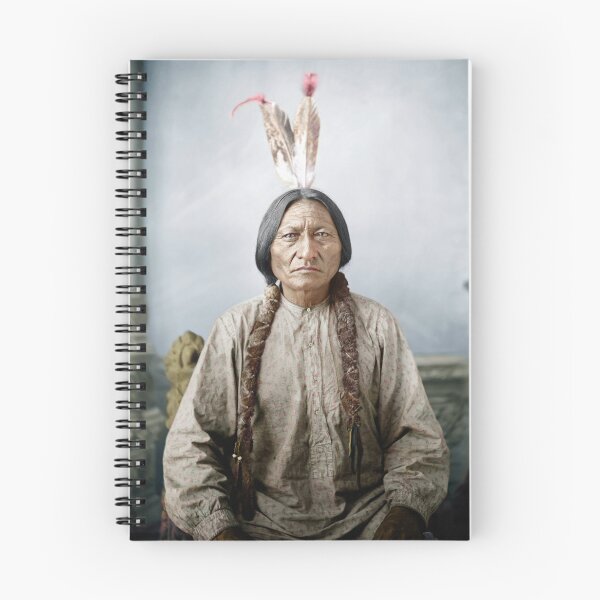 Item preview, Sitting Bull Portrait - Dakota Territory - By David Barry - Circa 1883 - Colorized designed and sold by warishellstore.