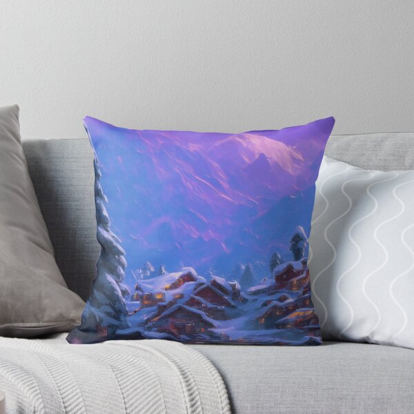 Item preview, epic beautiful landscape surrounded by snowy mountains and forest designed and sold by WearZoid.
