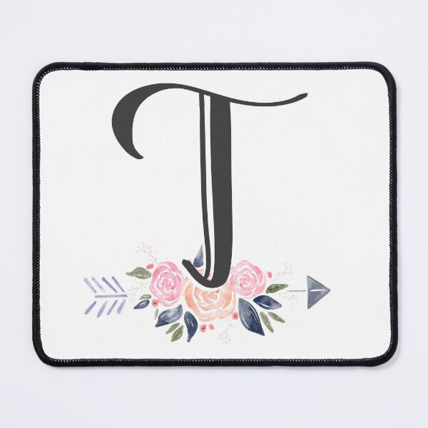 Item preview, Letter T Monogram Watercolor Roses designed and sold by MandyRosko.