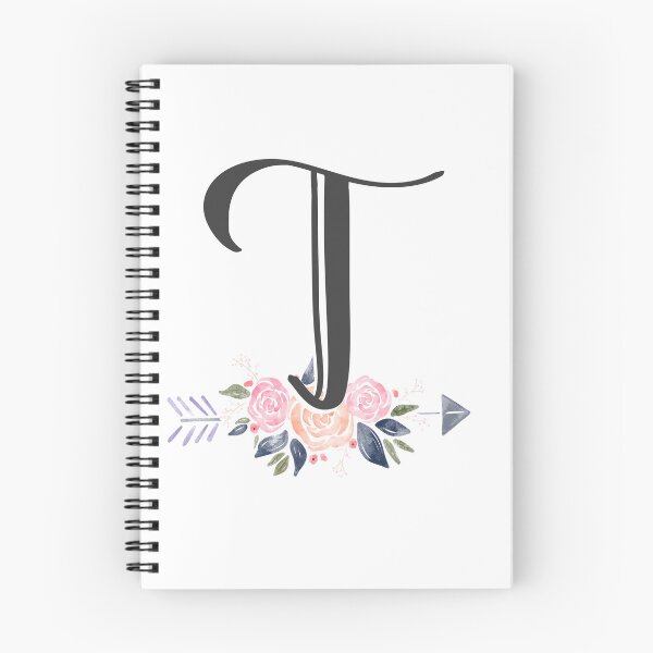 Item preview, Letter T Monogram Watercolor Roses designed and sold by MandyRosko.