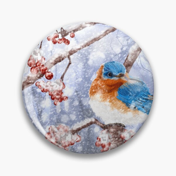 Item preview, Winter Eastern Bluebird designed and sold by juliannesawchuk.