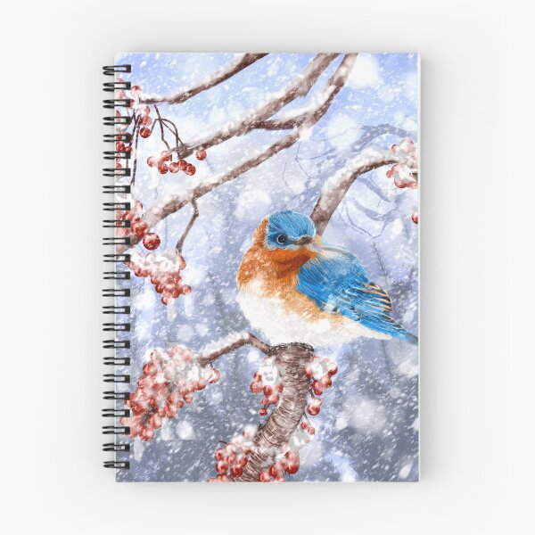 Item preview, Winter Eastern Bluebird designed and sold by juliannesawchuk.