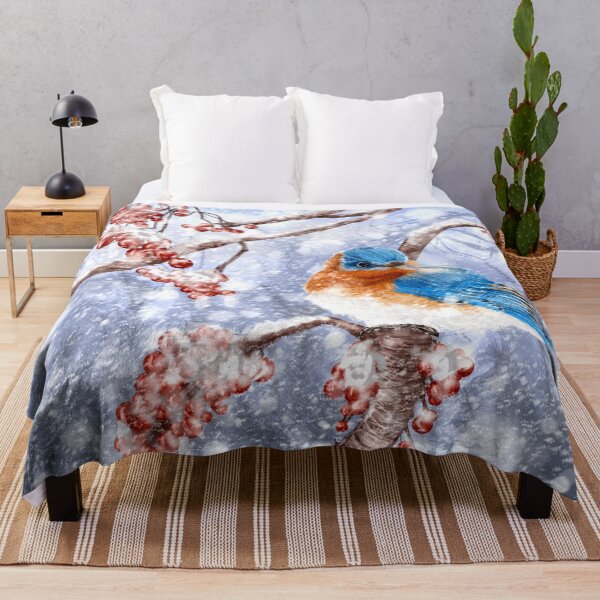 Item preview, Winter Eastern Bluebird designed and sold by juliannesawchuk.