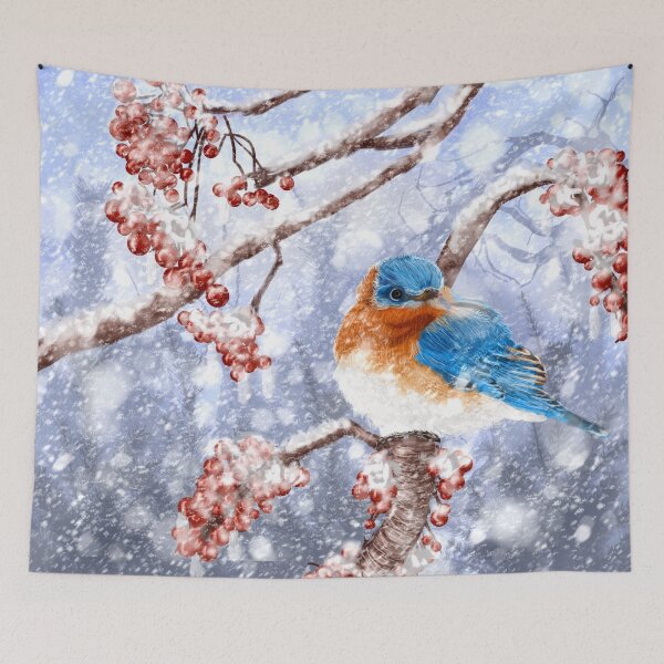 Item preview, Winter Eastern Bluebird designed and sold by juliannesawchuk.