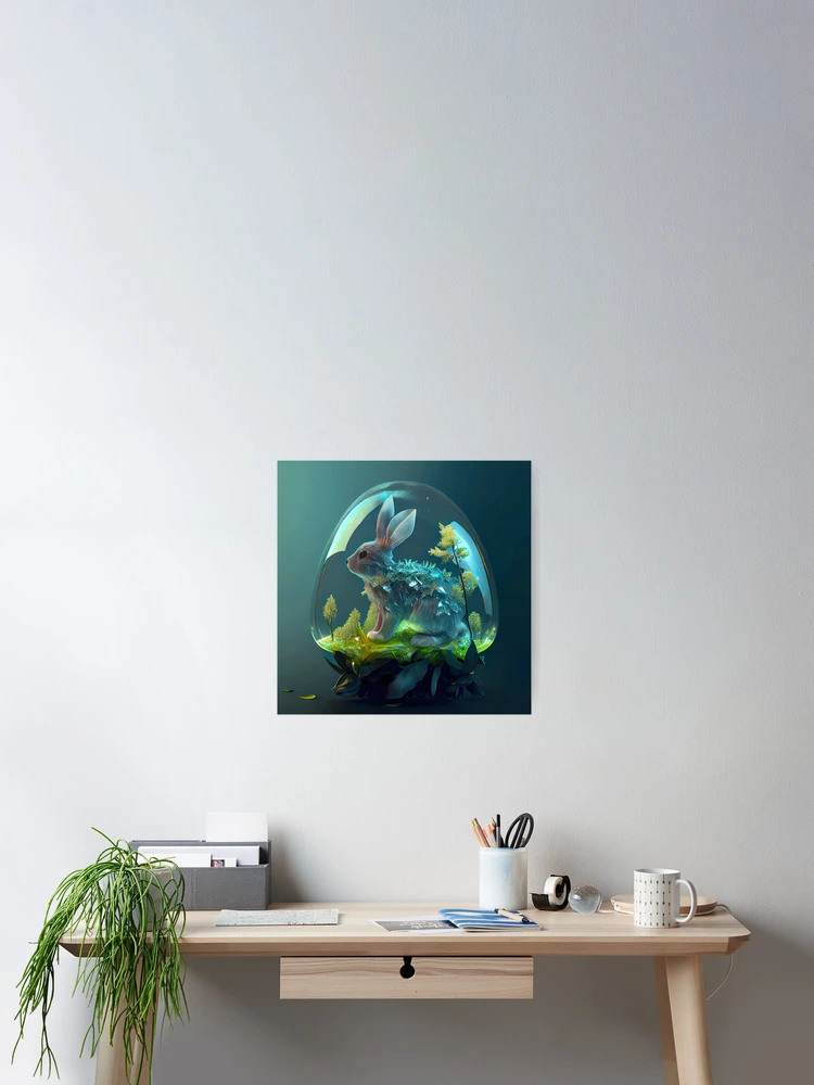 Thumbnail 2 of 3, Poster, Glass Rabbit designed and sold by Discount code.