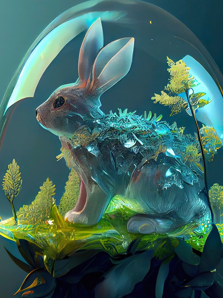 Thumbnail 4 of 4, iPhone Case, Glass Rabbit designed and sold by Wmcs91.