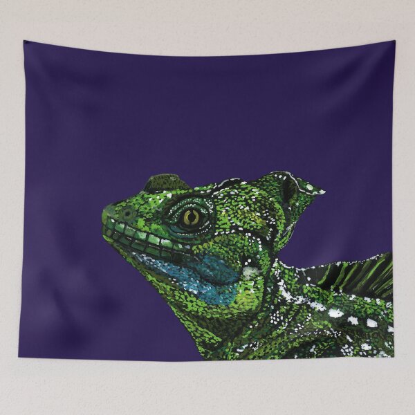 Item preview, Green Lizard || Watecolor Art by Sulazen designed and sold by SULAZEN.