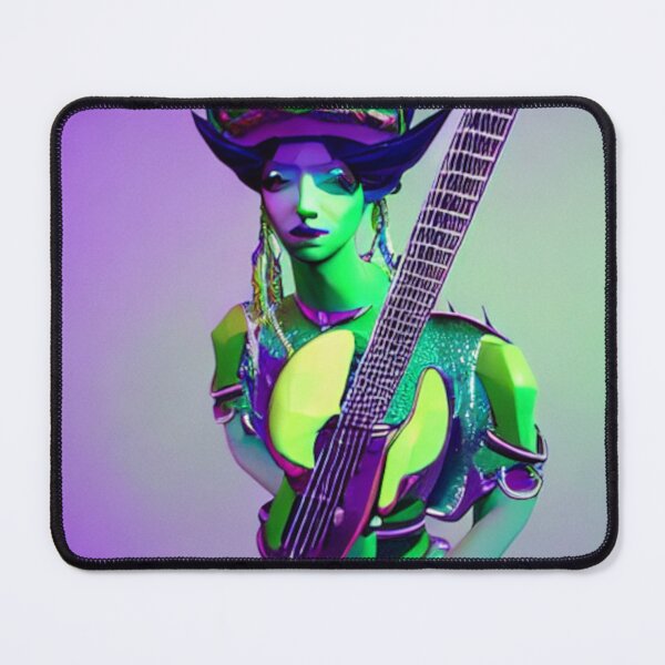 Item preview, Turquoise Lady Plays Music designed and sold by Sub-Ruminations.