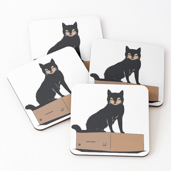 Item preview, Cat On Cardboard box designed and sold by DesignAFind.