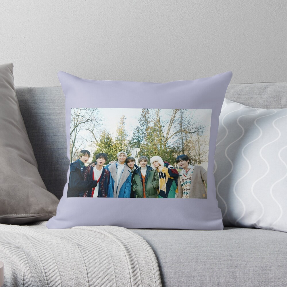 BTS ot7 Throw Pillow for Sale by loonelywhale