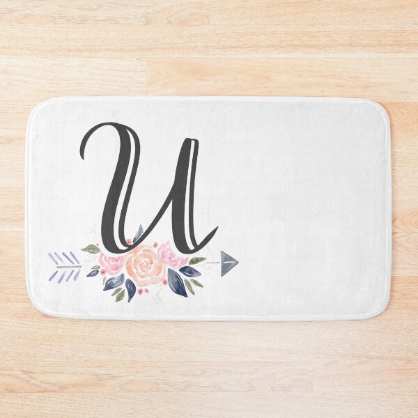 Item preview, Copy of Letter U Monogram Watercolor Roses designed and sold by MandyRosko.