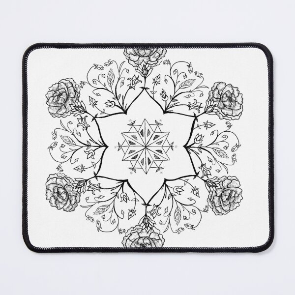 Aperçu de l'œuvre Agra Inspiré Mughal Design Floral créée et vendue par Avika D.