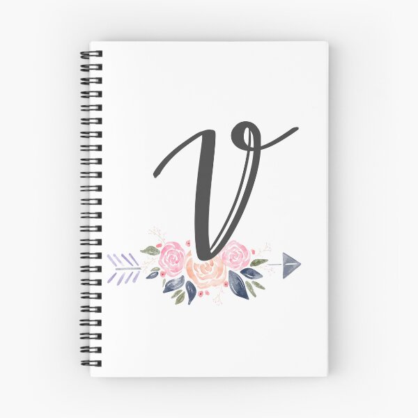 Item preview, Letter V Monogram Watercolor Roses designed and sold by MandyRosko.