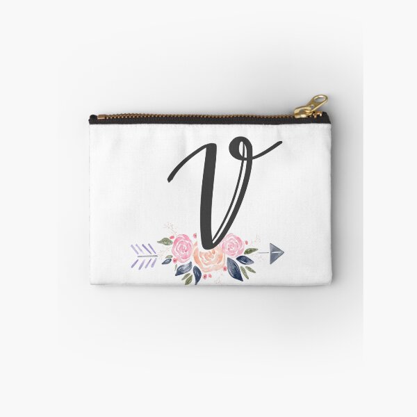 Item preview, Letter V Monogram Watercolor Roses designed and sold by MandyRosko.