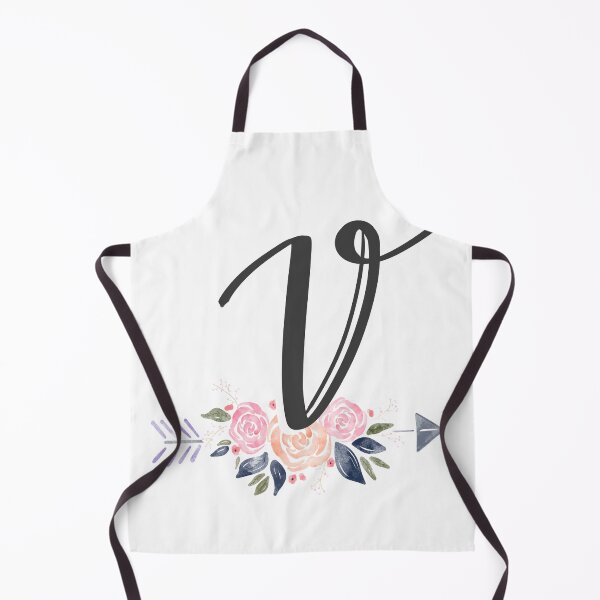 Item preview, Letter V Monogram Watercolor Roses designed and sold by MandyRosko.