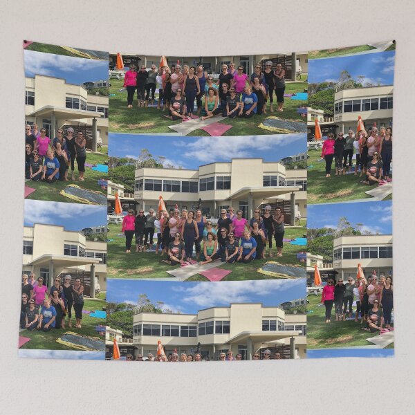 Item preview, Beach Yoga group Suttons Beach Pavillion designed and sold by MonicaArtist.