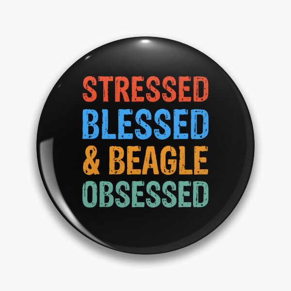 Item preview, Stressed Blessed and Beagle Obsessed Dog Gift  designed and sold by Guarddogdrive.