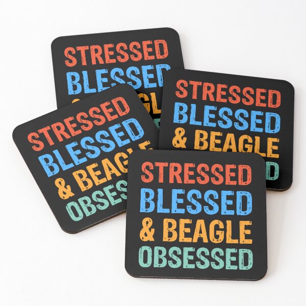 Item preview, Stressed Blessed and Beagle Obsessed Dog Gift  designed and sold by Guarddogdrive.