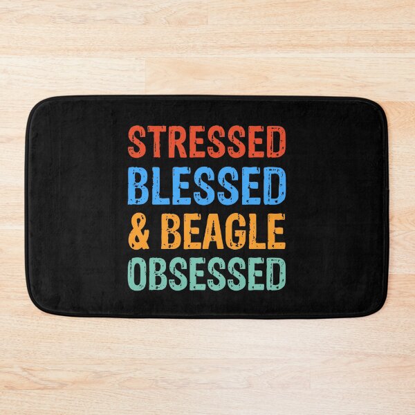 Item preview, Stressed Blessed and Beagle Obsessed Dog Gift  designed and sold by Guarddogdrive.