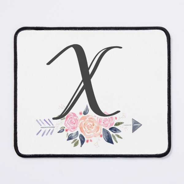 Item preview, Letter X Monogram Watercolor Roses designed and sold by MandyRosko.