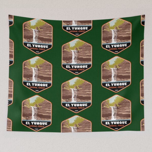 Item preview, El Yunque National Forest Puerto Rico Vintage Emblem designed and sold by KrisSidDesigns.