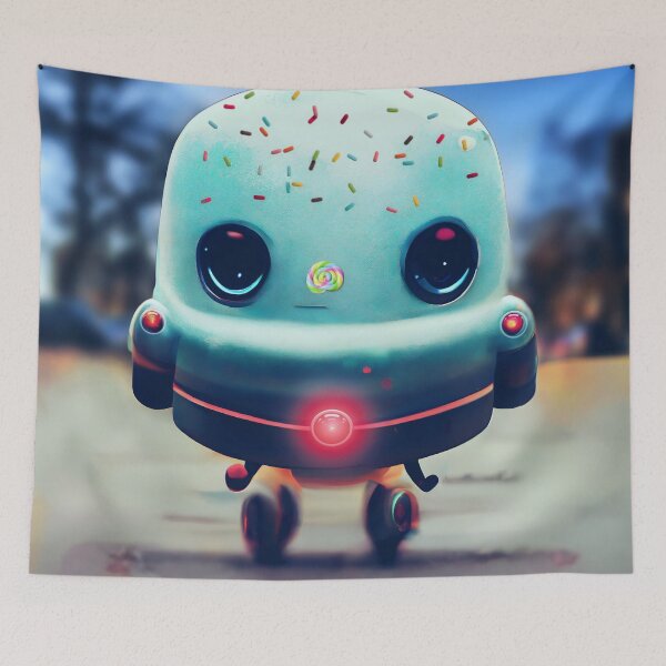 Item preview, "Cute Donut Baby Robot" ( 1st piece in the "Cute Donut Baby Robot" Series). designed and sold by CherNikDesigns.