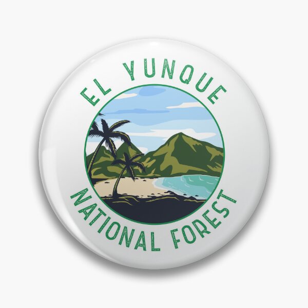 Item preview, El Yunque National Forest Puerto Rico Distressed Circle designed and sold by KrisSidDesigns.