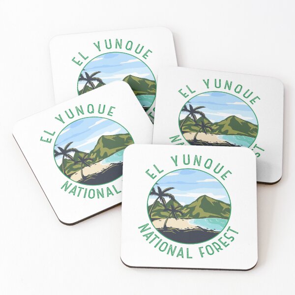 Item preview, El Yunque National Forest Puerto Rico Distressed Circle designed and sold by KrisSidDesigns.