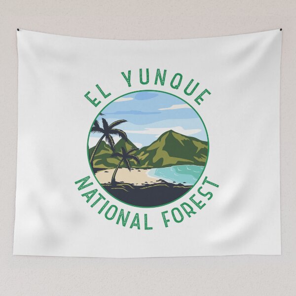 Item preview, El Yunque National Forest Puerto Rico Distressed Circle designed and sold by KrisSidDesigns.